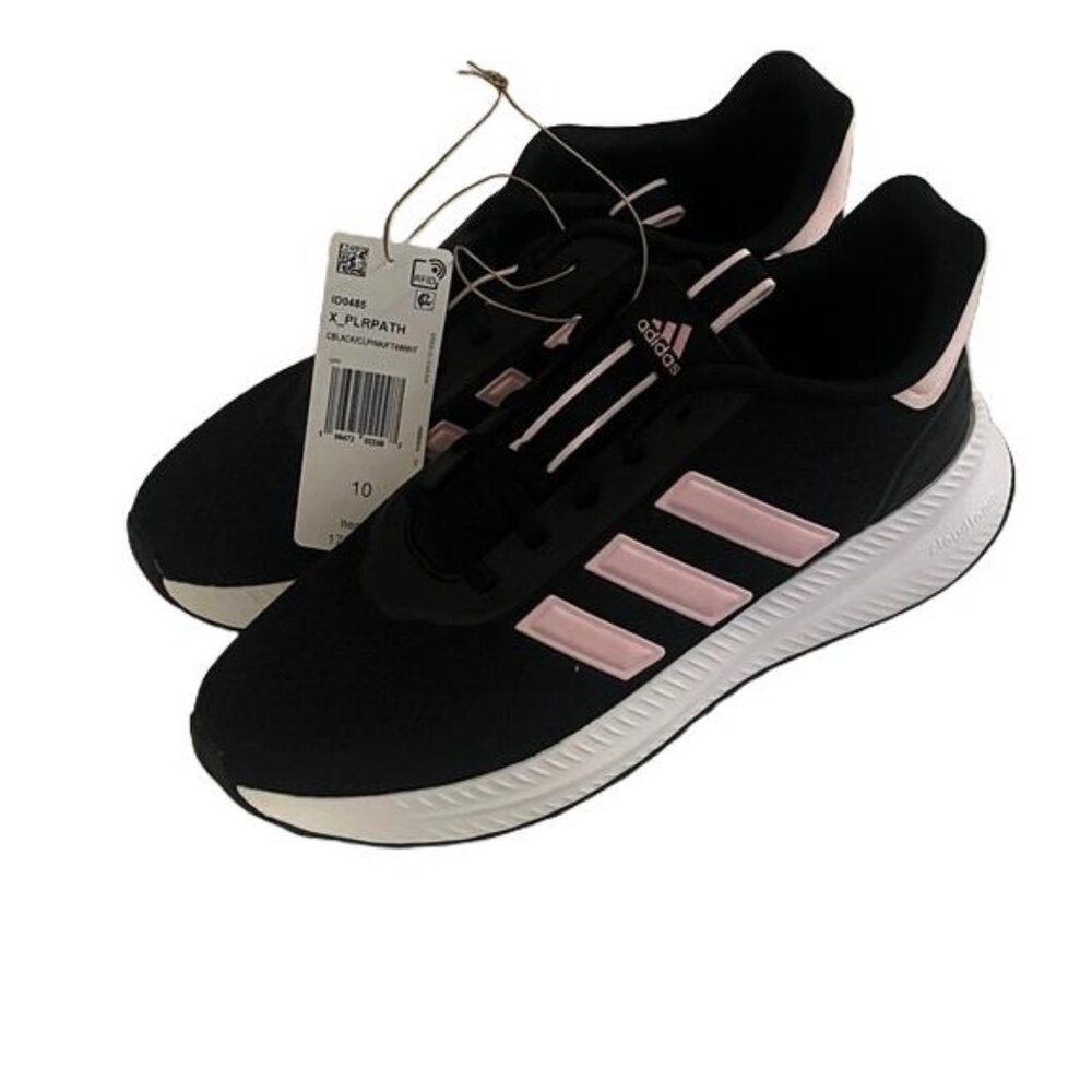 Adidas Women's Black and Pink Sneakers